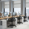 Mid-back mesh office chair in black with lumbar support, ergonomic design, perfect for office or home use.