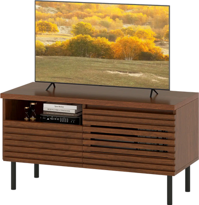 Costway Mid Century Fluted TV Stand for 40