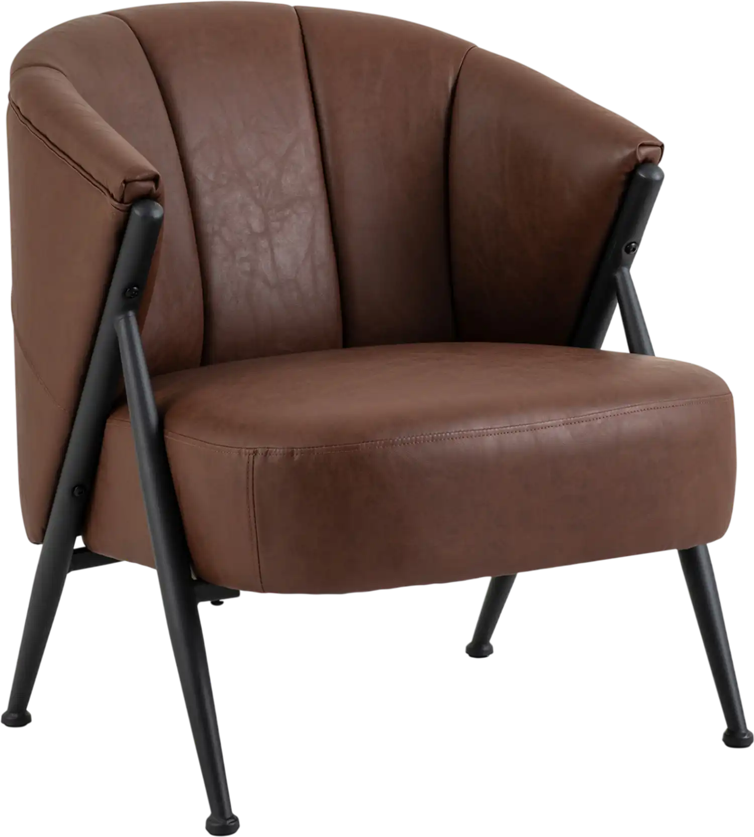 Costway Mid Century Modern Accent Chair Curved Back Wide Seat Armchair 28734473 New