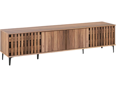 Costway Mid Century Modern 4-Door TV Stand Entertainment Center 32263832 New