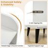 Mid Century Modern nightstand features tapered support legs, raised edges, and two anti-tipping kits for enhanced safety.