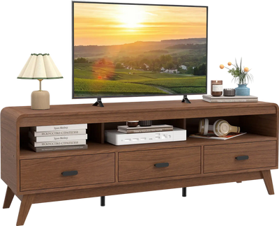 Costway Mid Century Modern TV Stand for TVs up to 70