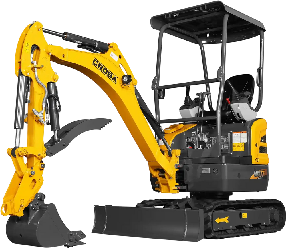 Mini Compact Excavator Kubota D902 Engine,  89" Max. Digging Depth, 1.7 Ton, 4145 LBS Operating Weight,  MEC17