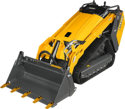 MechMaxx STL1000 Skid Steer Loader Mini Stand-On Compact Track Loader 25HP Kubota Diesel Engine 4