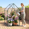 Mini Green House Metal Frame with Waterproof Bottom Mat and Wind Ropes-XL - Gallery View 1 of 10