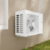 Mini split wall mounting bracket made of zinc-coated steel for 6000-12000 BTU AC units, featuring adjustable rubber.