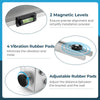 Mini split wall mounting bracket with magnetic levels, adjustable rubber pads, and anti-vibration dampers for AC.