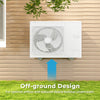 Mini split wall mounting bracket with off-ground design for optimal airflow, fits 6000-12000 BTU ductless AC units.