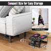 Compact mini stepper with resistance bands, designed for easy storage and portability, perfect for home exercise.