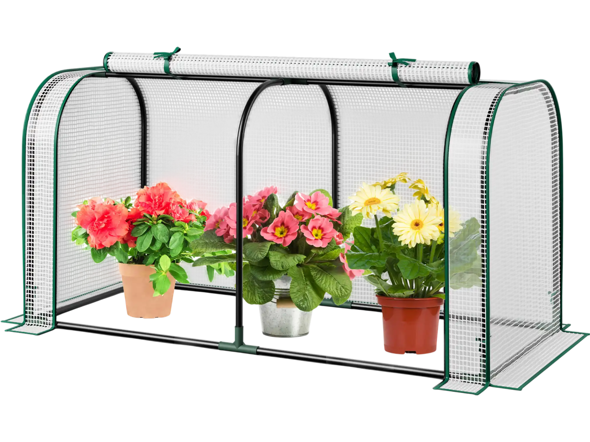 Costway Mini Tunnel Greenhouse Roll-up Zipper Door 782945163 New