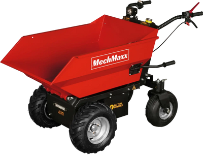 MechMaxx 1100Lbs Loading Battery Powered Barrow Electric Mini Dumper for Sale,  1000W 48V Brushless DC Motor,  E50
