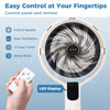 Misting Pedestal Fan Air Circulator with 90° Auto Oscillation Floor Standing Fan with 8 Speeds - Gallery View 8 of 11