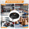 Mobile automotive tool creeper in black with 3 swivel casters and 4 compartments, ideal for garage and workshop use.