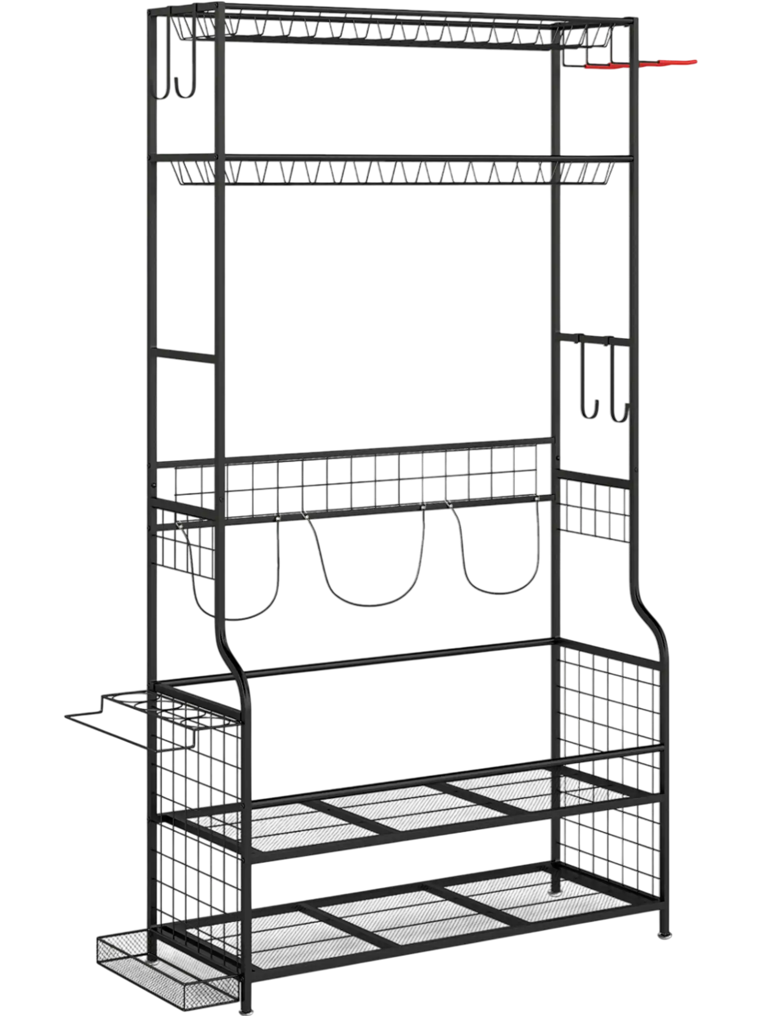 Costway Golf Bag Storage Organizer Club Rack Mobile Sports Equipment 15495978 New