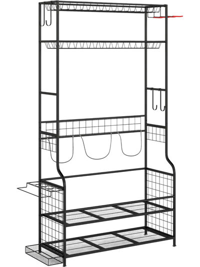 Costway Golf Bag Storage Organizer Club Rack Mobile Sports Equipment 15495978 New