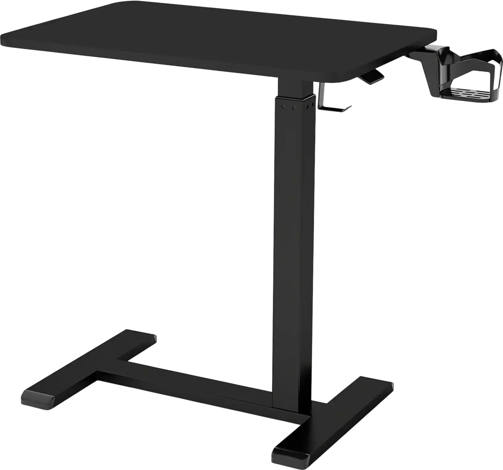 Costway Mobile Standing Desk Height Adjustable Overbed Bedside Side Table w/ Cup Holder 472936158 New