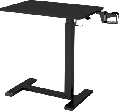 Costway Mobile Standing Desk Height Adjustable Overbed Bedside Side Table w/ Cup Holder 472936158 New