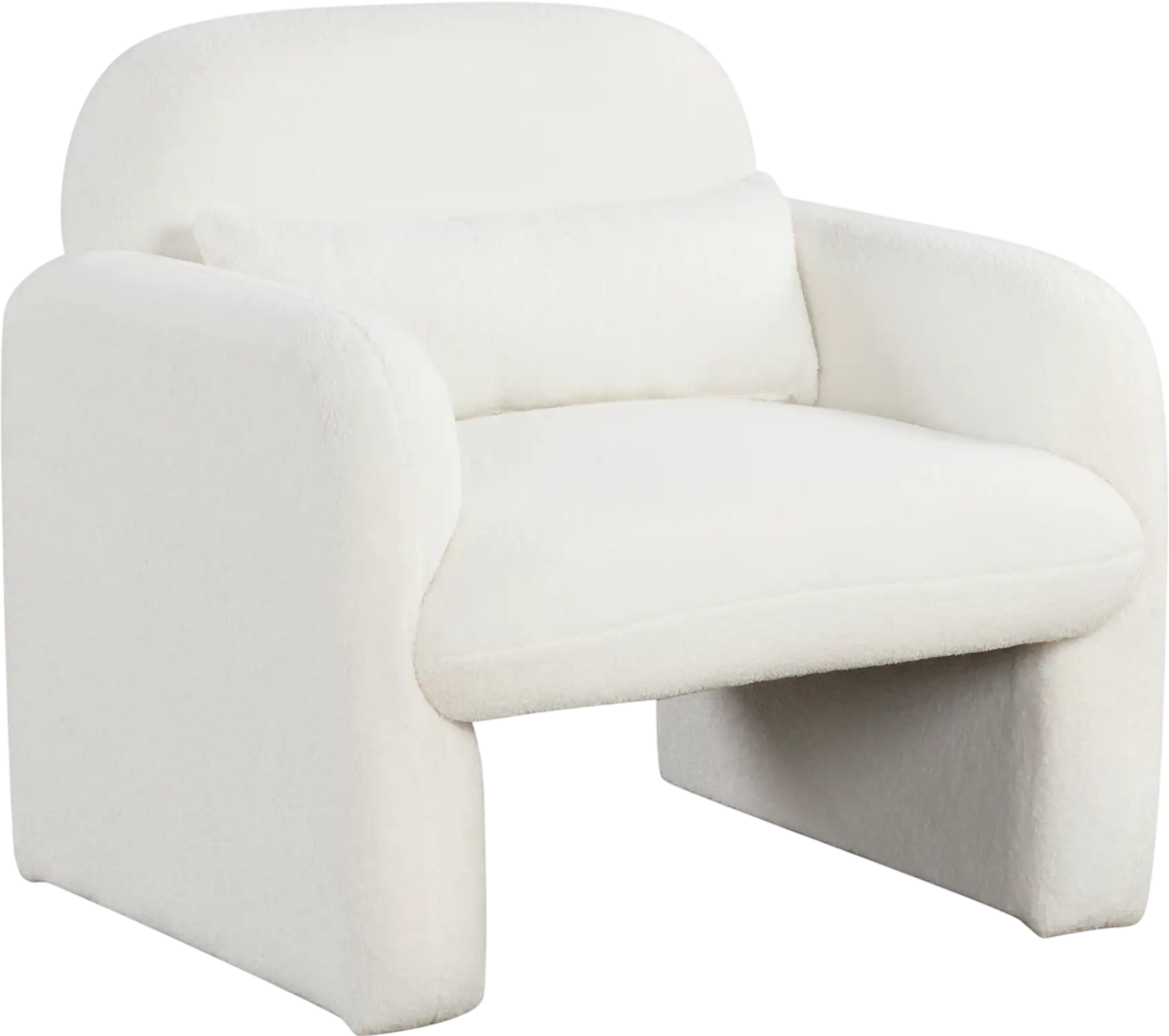 Costway Modern Accent Chair with Waist Pillow Armrests 568192734 New