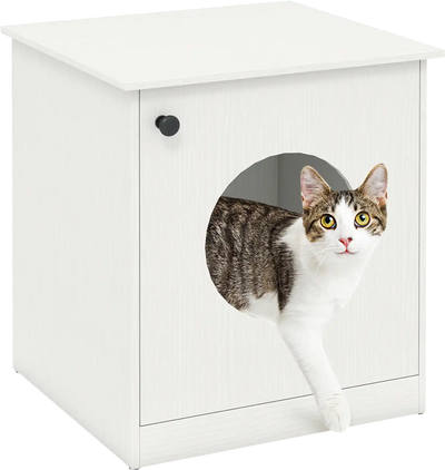 Costway Modern Cat Litter Box Enclosure 99468604 New