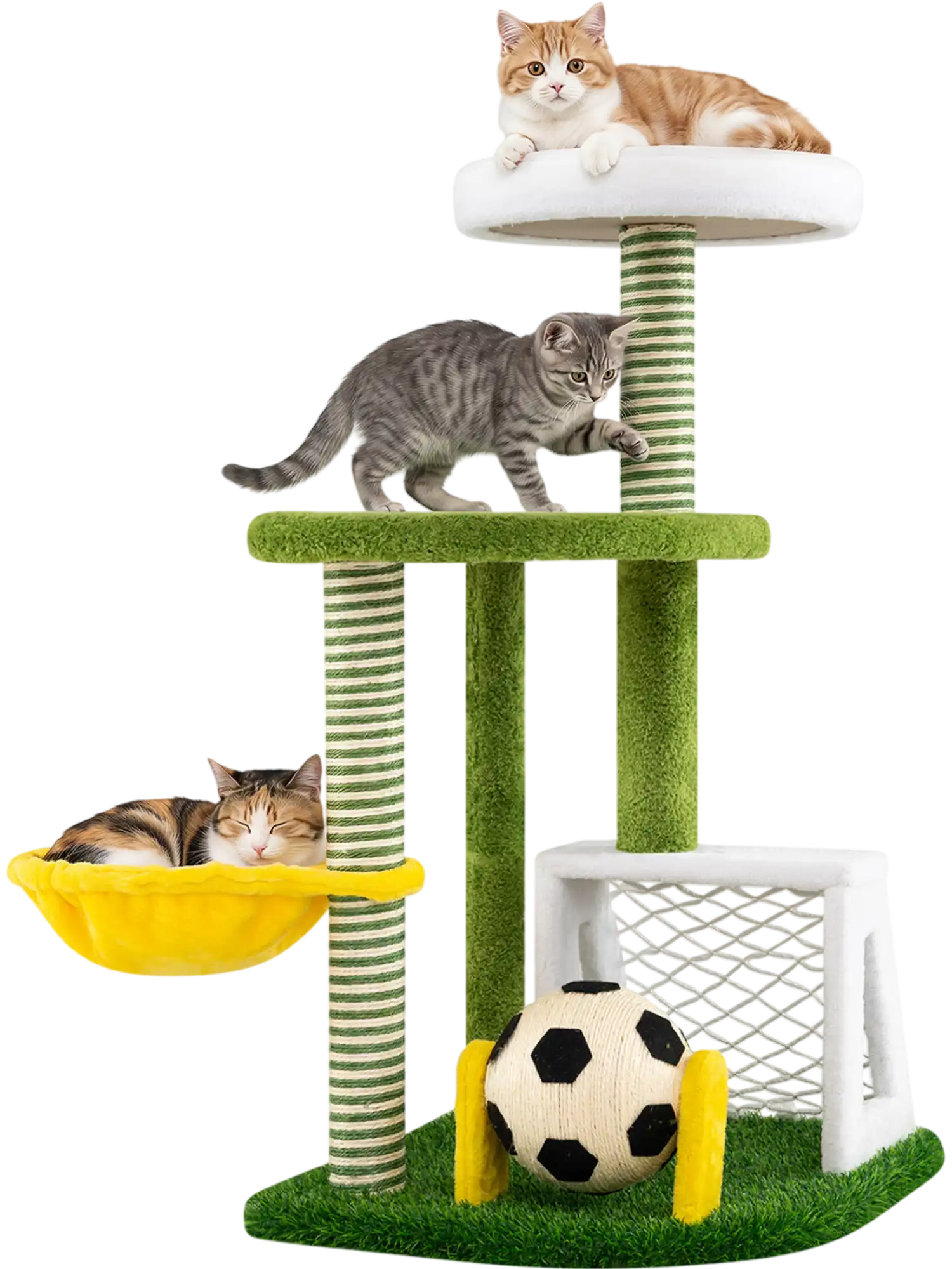 Costway Modern Multi-Level Cat Tree Tower with Perches 36603556 New