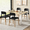 Modern Dining Side Chairs Set of 4 with Ergonomic Backrest for Dining Room-Black - Gallery View 1 of 10