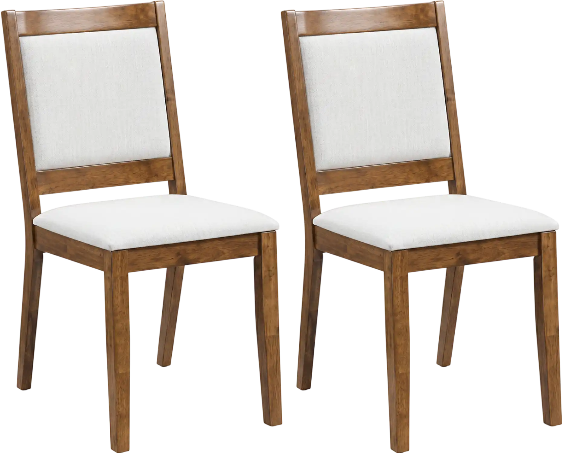 Costway Modern Upholstered Dining Chair Set of 2 Padded Backrest 796854231 New