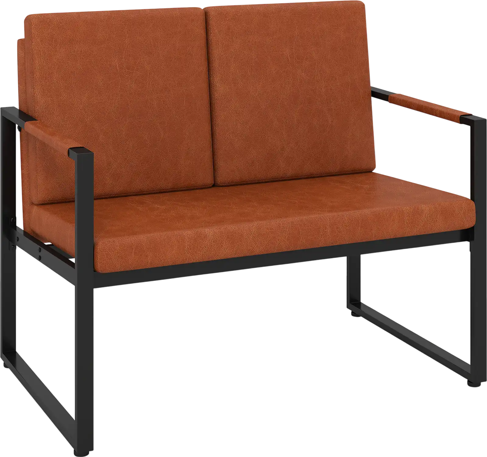 Costway Modern 2-Seater Loveseat Sofa Small Couch 90433073 New