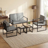 Modern Loveseat Sofa 2 Seater Small Couch-Gray - Gallery View 1 of 8