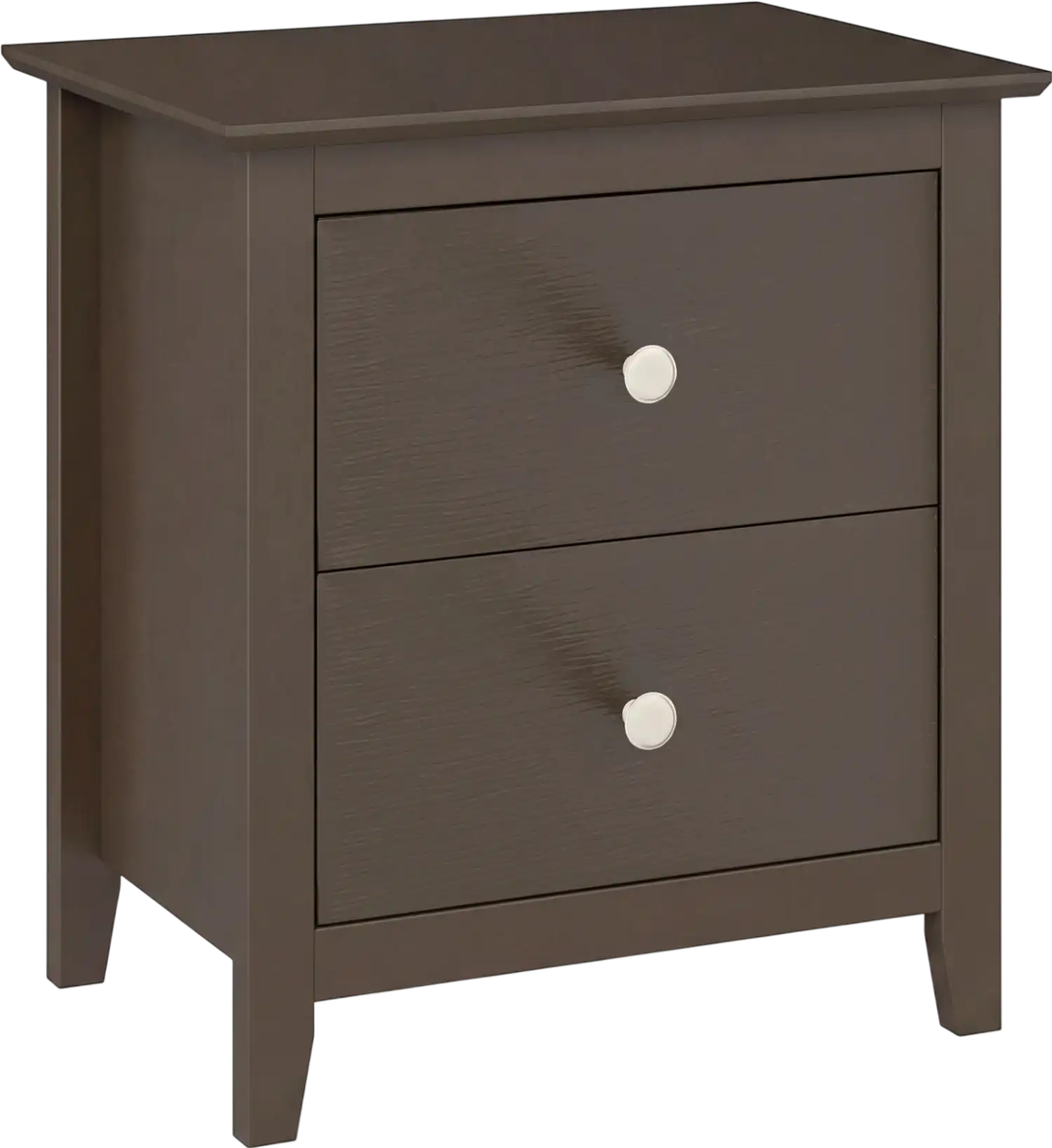 Costway Modern 2-Drawer Nightstand Side Table for Small Spaces 98316572 New