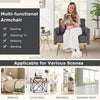 Modern gray velvet accent chair with button-tufted backrest, ideal for reading, relaxing, or working in various rooms.