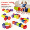 Modular stool set for kids featuring multicolor butterfly stools, ideal for seating, play, and color recognition.