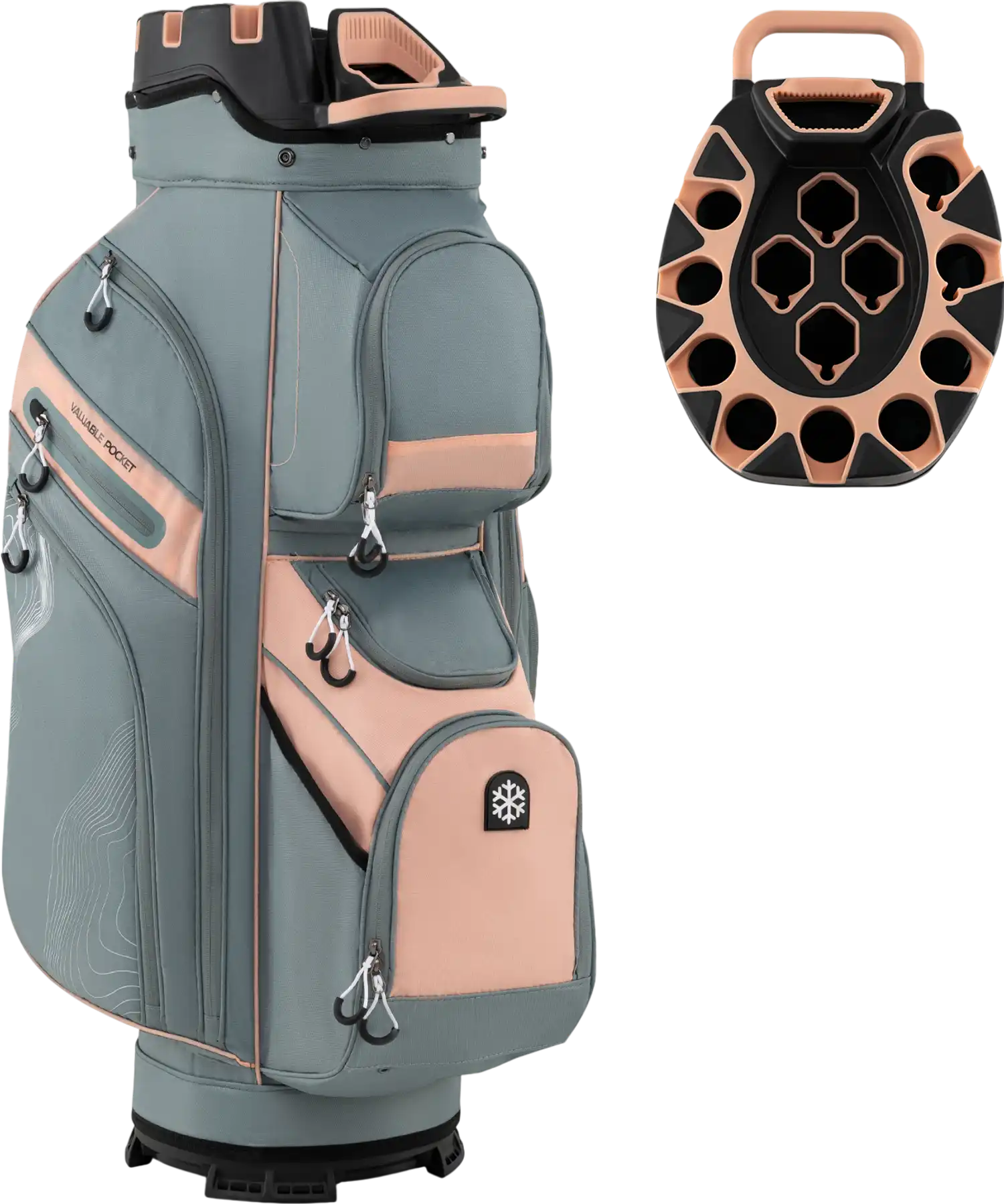 Costway 14-Way Golf Cart Bag w/ Full Length Dividers & 11 Pockets 80243495 New