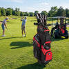 Molded Lock Top Golf Cart Bag with 14-Way Full Length Dividers and 11 Pockets-Red - Gallery View 1 of 8