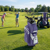 Molded Lock Top Golf Cart Bag with 14-Way Full Length Dividers and 11 Pockets-Purple - Gallery View 1 of 8