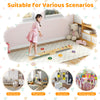 Montessori balance beam set with wooden stepping stones, designed for safe play and motor skill development in kids'.