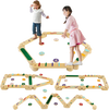 Montessori Balance Beam Set Wooden Balance Boards with Stepping Stones
