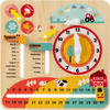 Montessori Wooden Toy for Toddlers Educational Learning Clock Toy About Season
