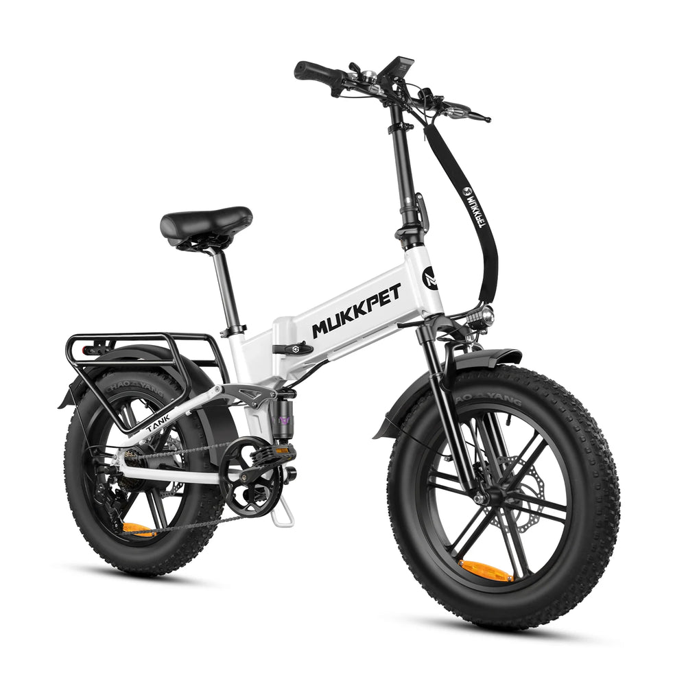 Mukkpet Tank MTK-07 Foldable Electric Bicycle 25 MPH 50 Mile Range 48V New