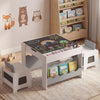 Multi-purpose Activity Kids Table and Chairs Set with Double-sided Tabletop - Gallery View 2 of 11