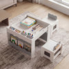 Multi-purpose Activity Kids Table and Chairs Set with Double-sided Tabletop - Gallery View 3 of 11