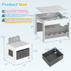 Multi-purpose Activity Kids Table and Chairs Set with Double-sided Tabletop - Gallery View 5 of 11