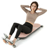 Pink multifunctional sit-up bench featuring a high-density cushion and adjustable angles, ideal for effective home.