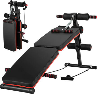 Costway Multifunctional Adjustable Sit Up Workout Bench 13689725 New