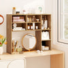 Desktop Bookshelf with 7 Open Cubbies and 3 Adjustable Shelves-Natural - Gallery View 1 of 11