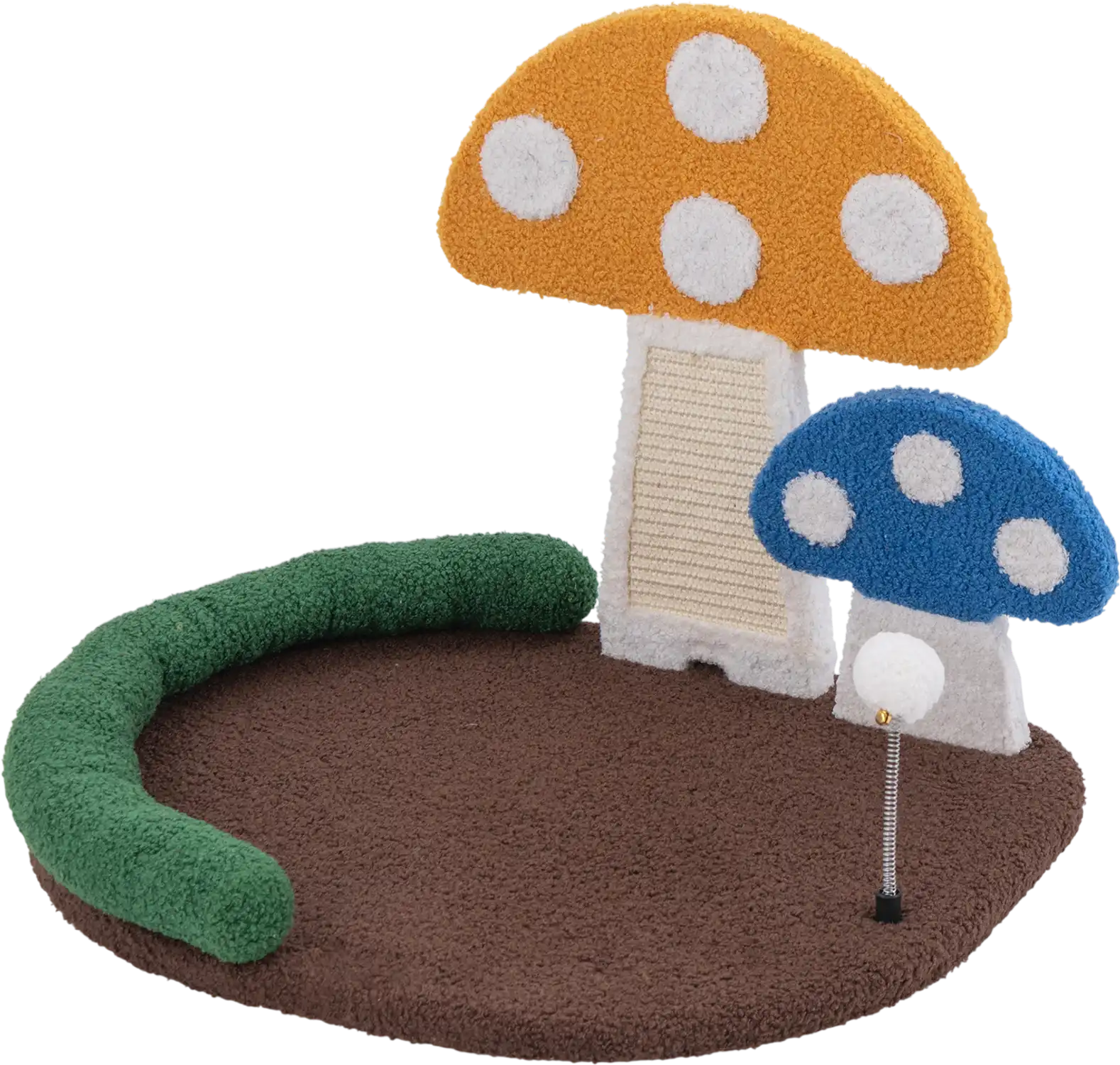 Costway Mushroom Cat Bed Scratcher Sisal Panel 37418562 New