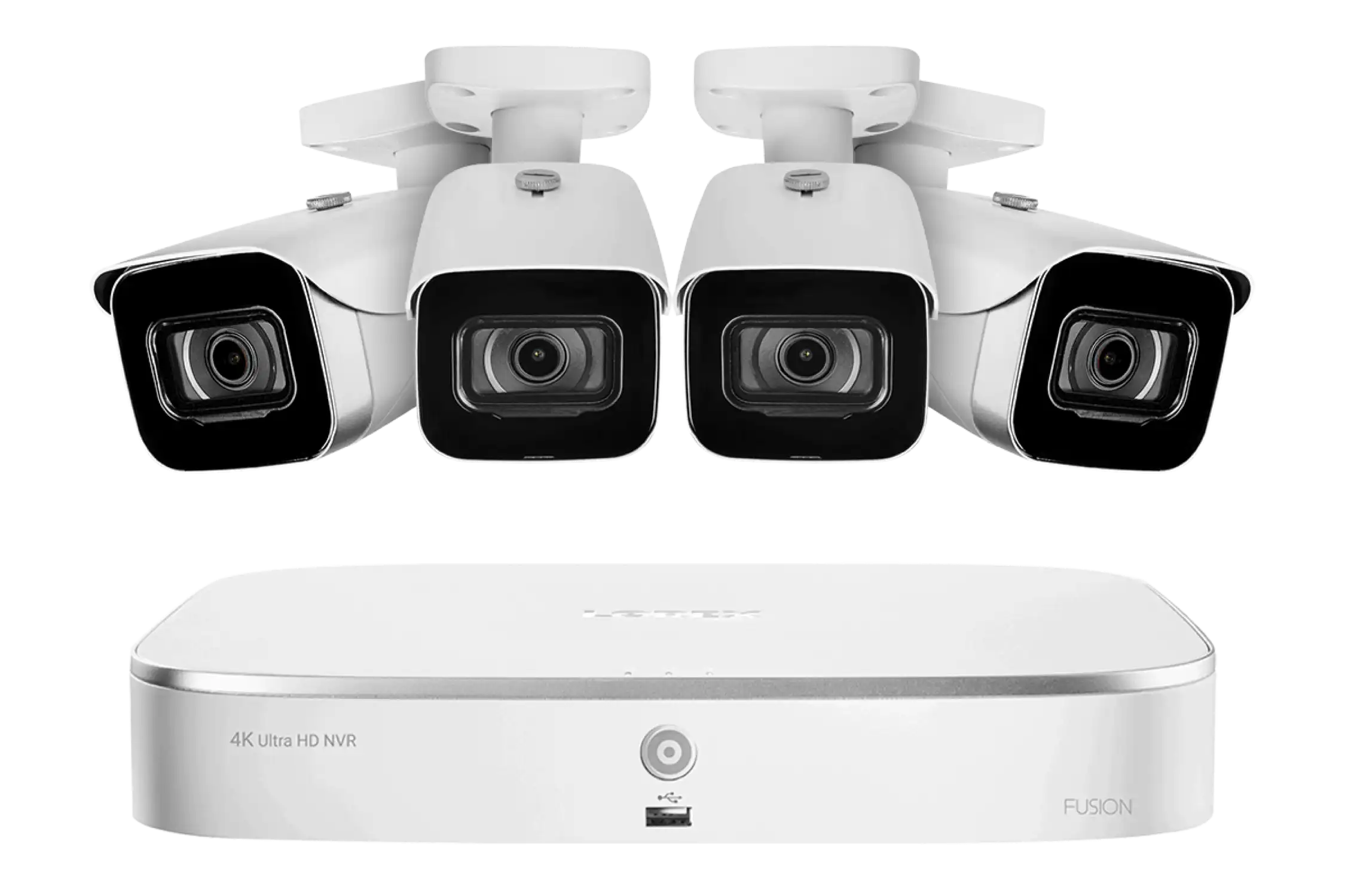 Lorex N4K2-84WB 4 Camera 8 Channel 4K 2TB 8MP IP Security Surveillance System New