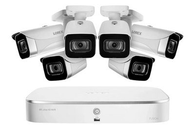 Lorex N4K2-86WB 6 Camera 8 Channel 4K 2TB 8MP IP Security Surveillance System New