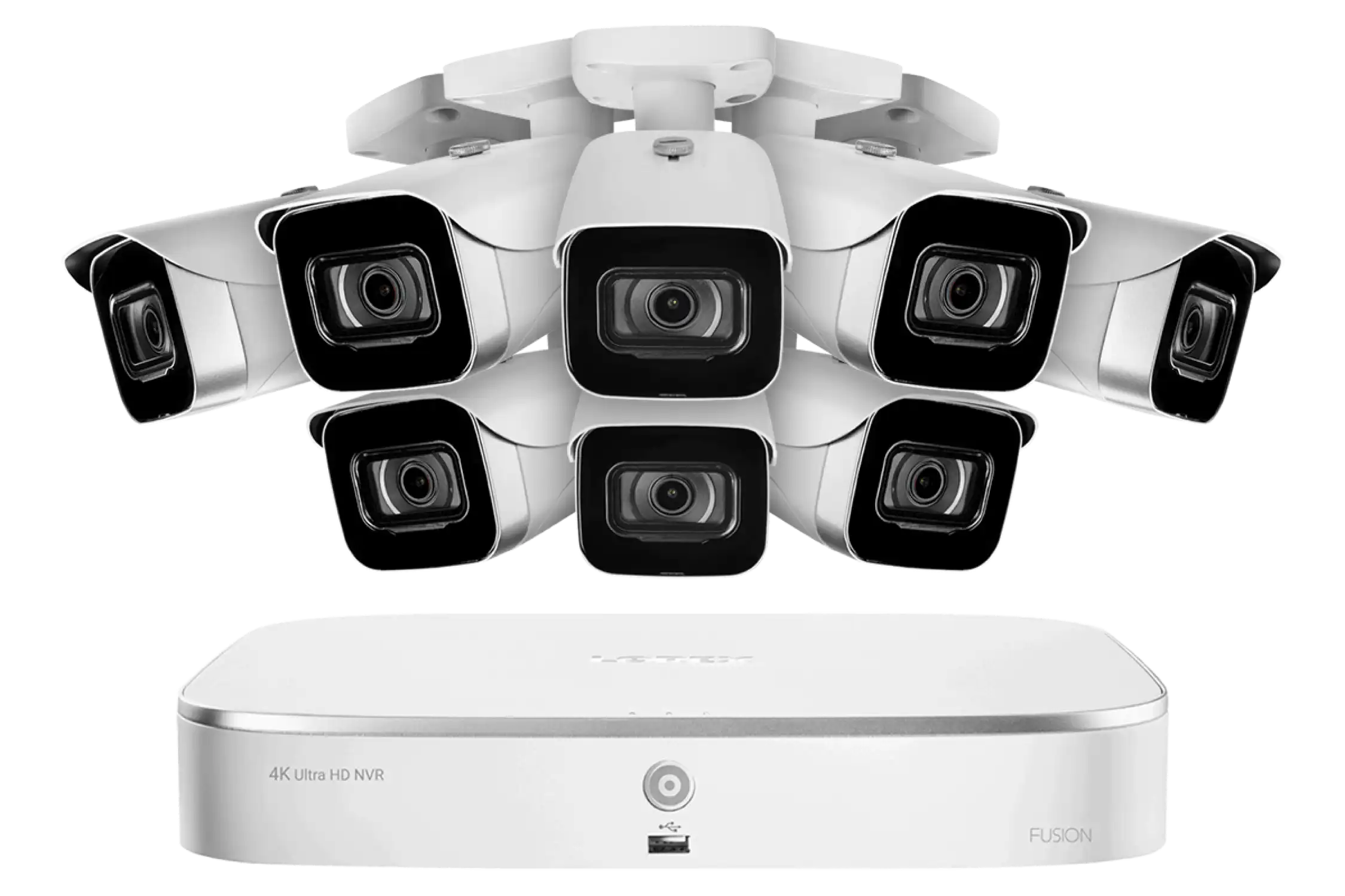 Lorex N4K2-88WB 8 Camera 8 Channel 4K 2TB 8MP IP Security Surveillance System New