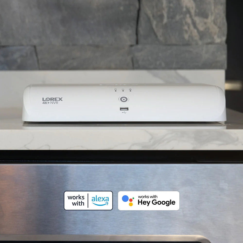 Lorex N4K2SD-84WD-6 4K+ Fusion NVR 8-Channel 2TB with 4 H13 Wired IP Turret Cameras Security Surveillance System New