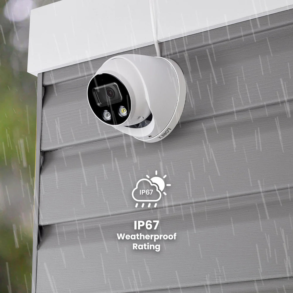 Lorex N4K2SD-84WD-6 4K+ Fusion NVR 8-Channel 2TB with 4 H13 Wired IP Turret Cameras Security Surveillance System New